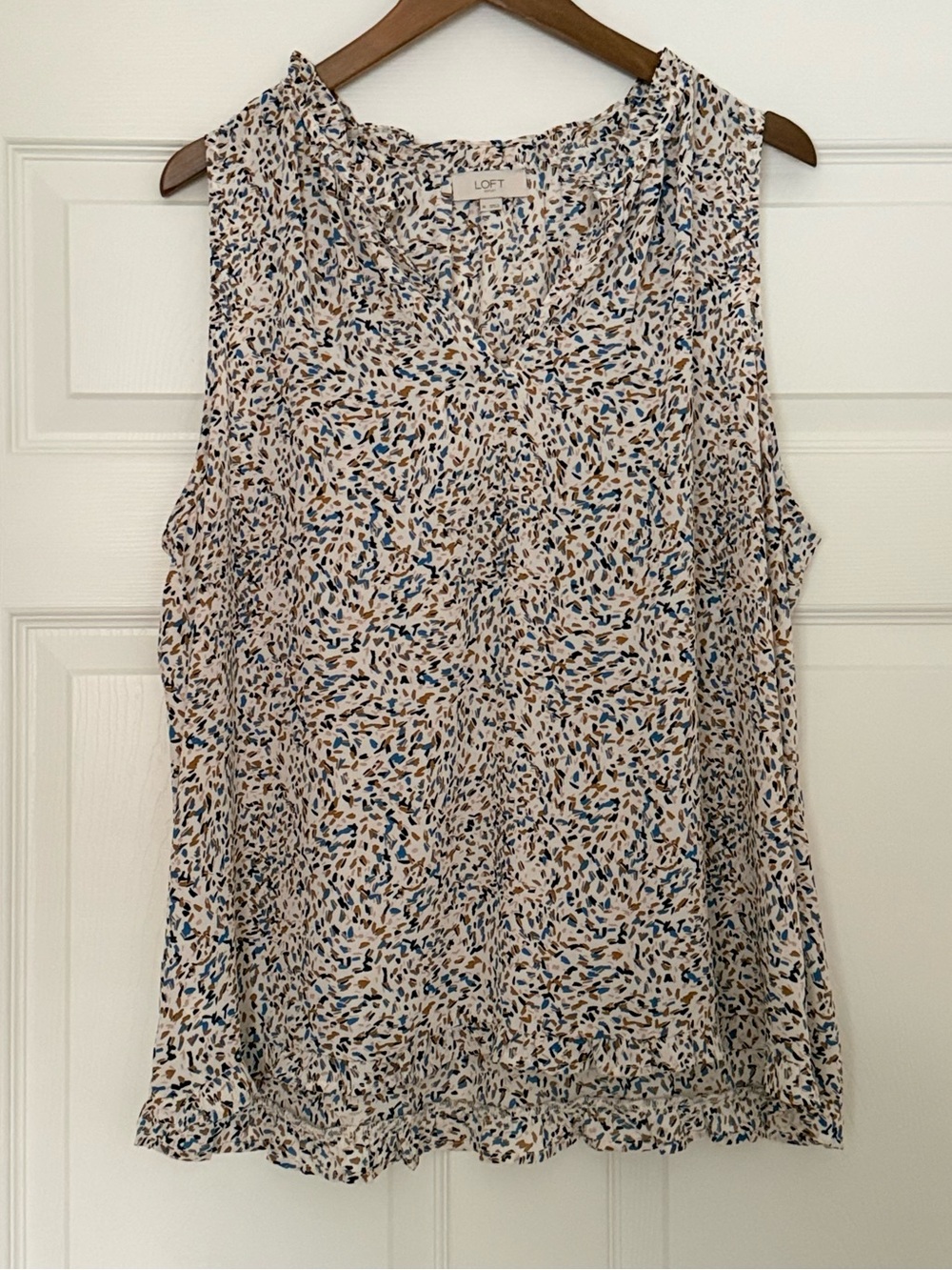 LOFT Ruffle Trim Blouse